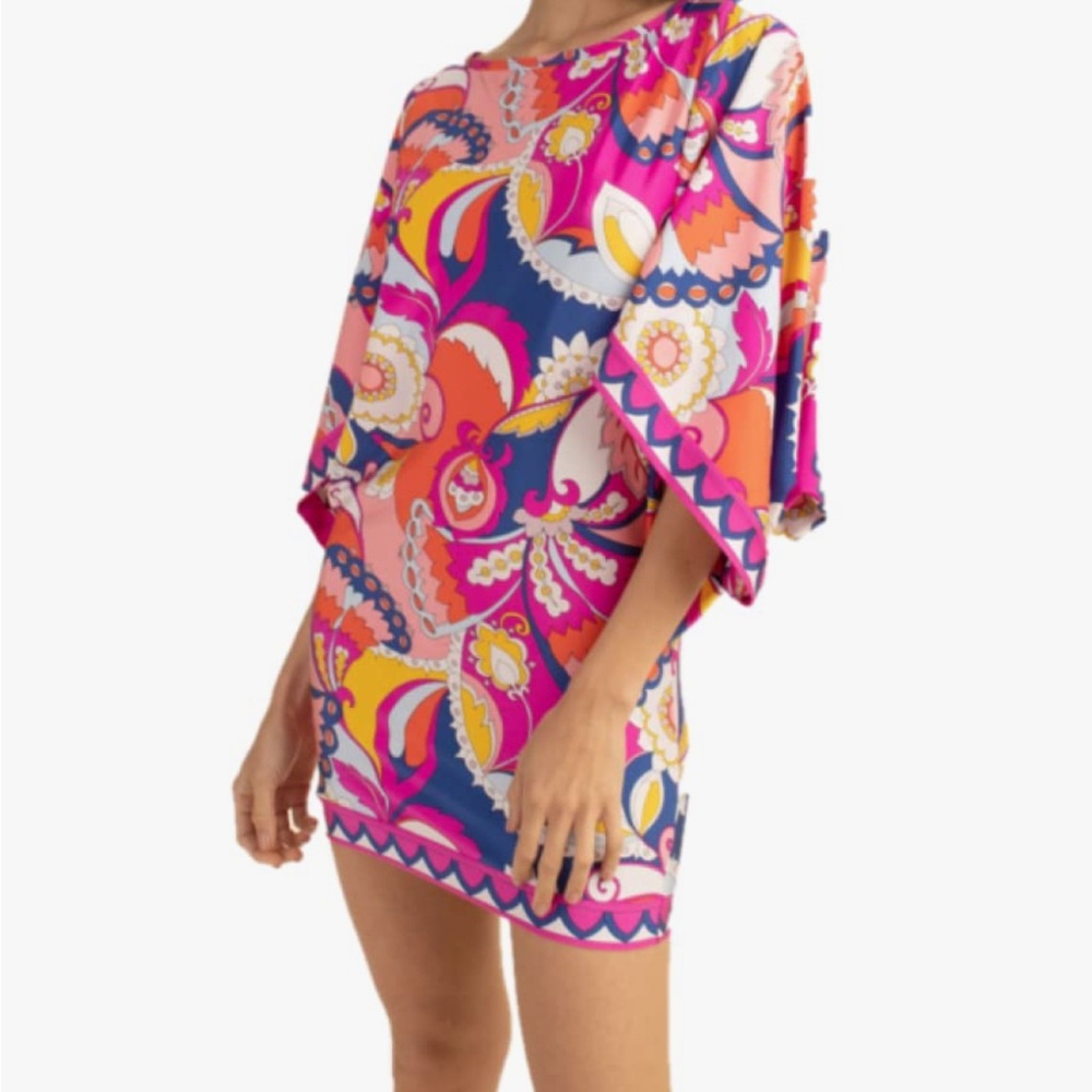 NWOT Trina Turk Sevilla Tunic/Coverup Mini Dress